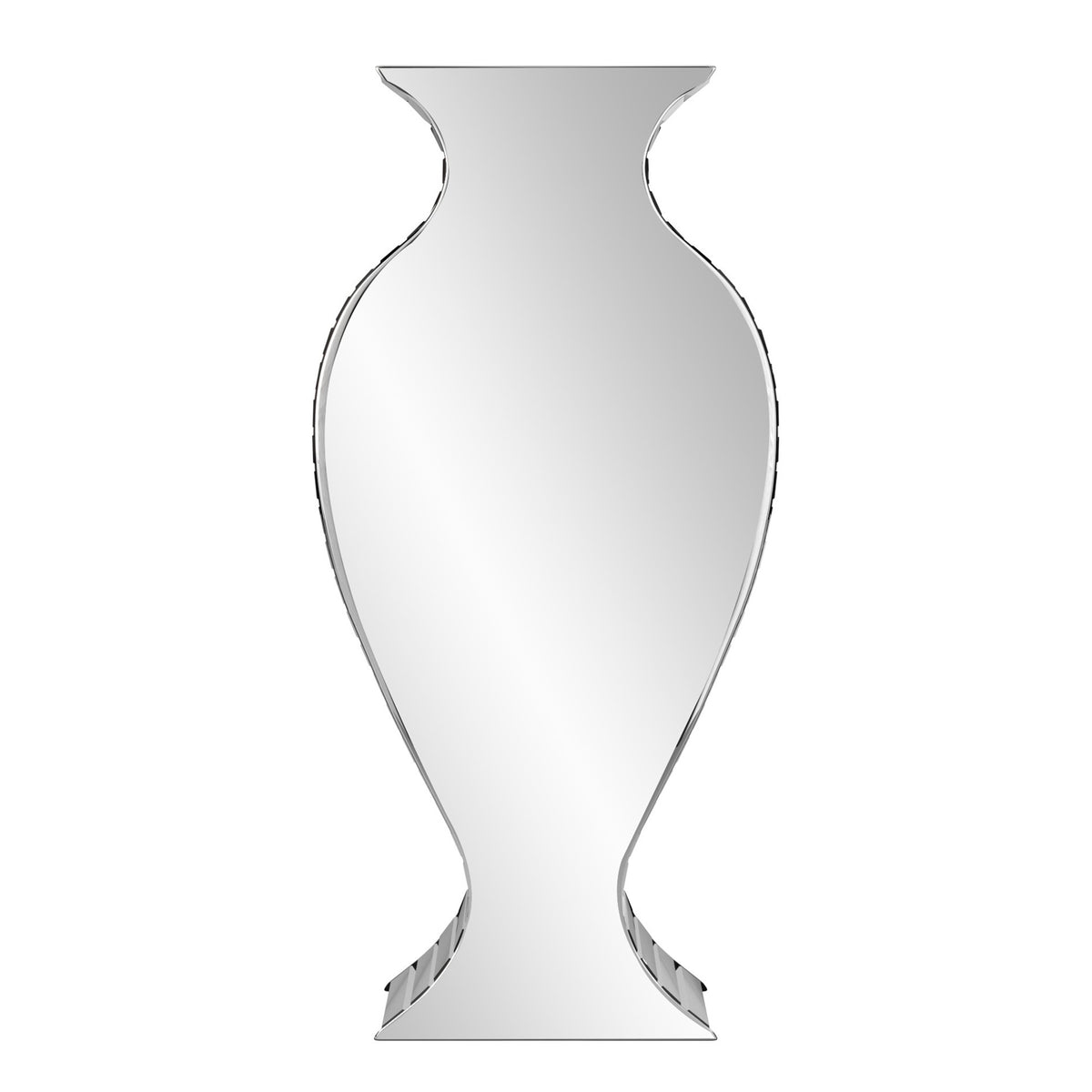 28" Clear Crystal Glass Statement Table Vase