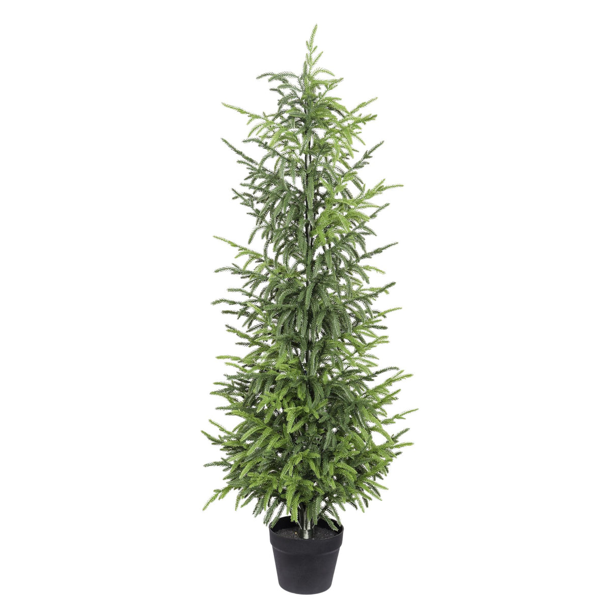 60" Artificial Pine Tree in Black Pot