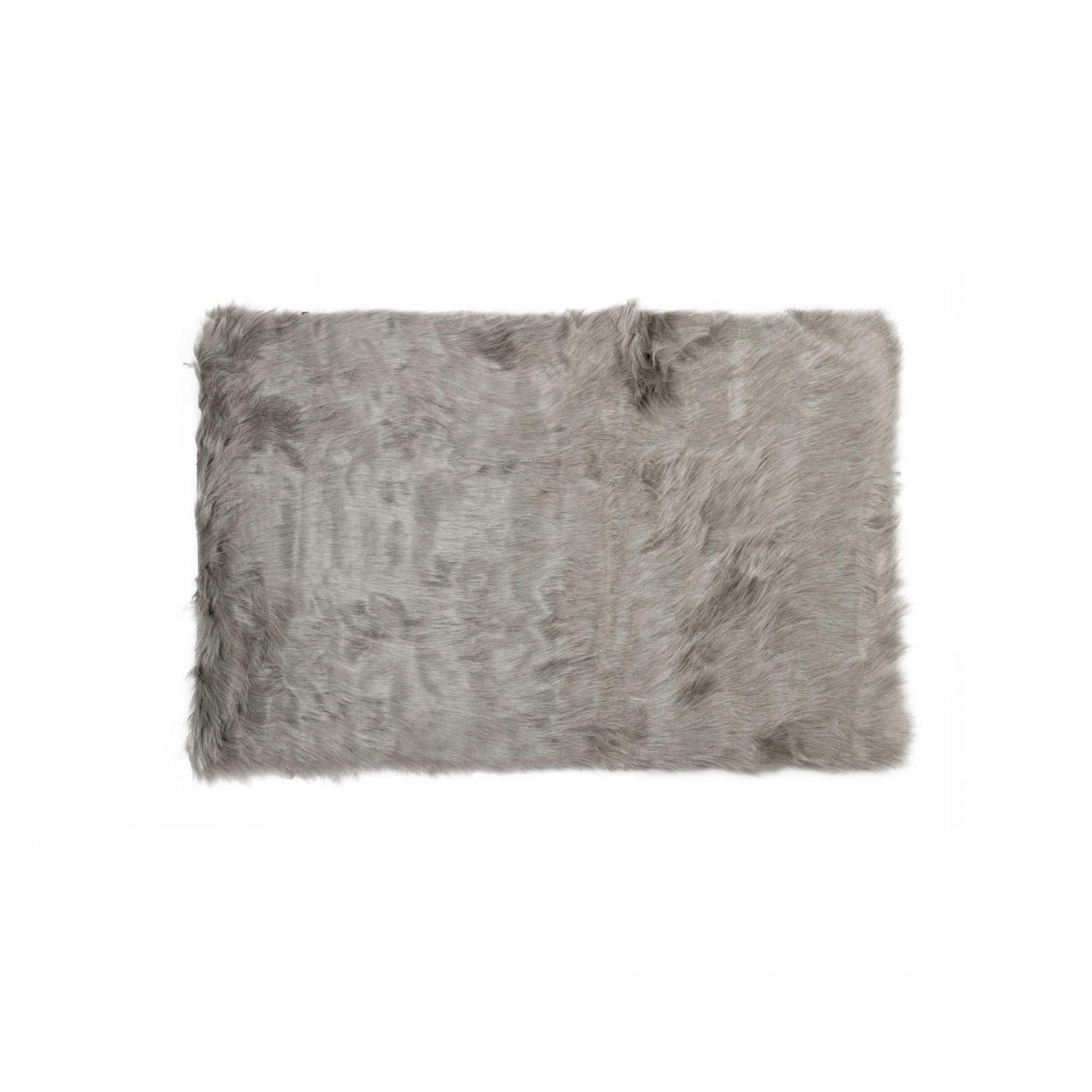 Soft Plush Modern Acrylic Gray Shag Area Rug