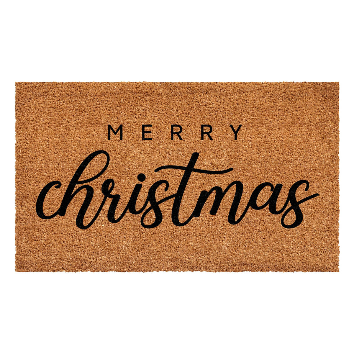 24" x 36" Large Merry Christmas Outdoor Coir Doormat