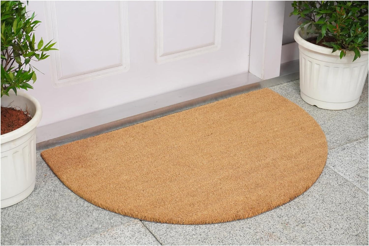 24" x 36" Natural Coir Semi-Circle Outdoor Doormat