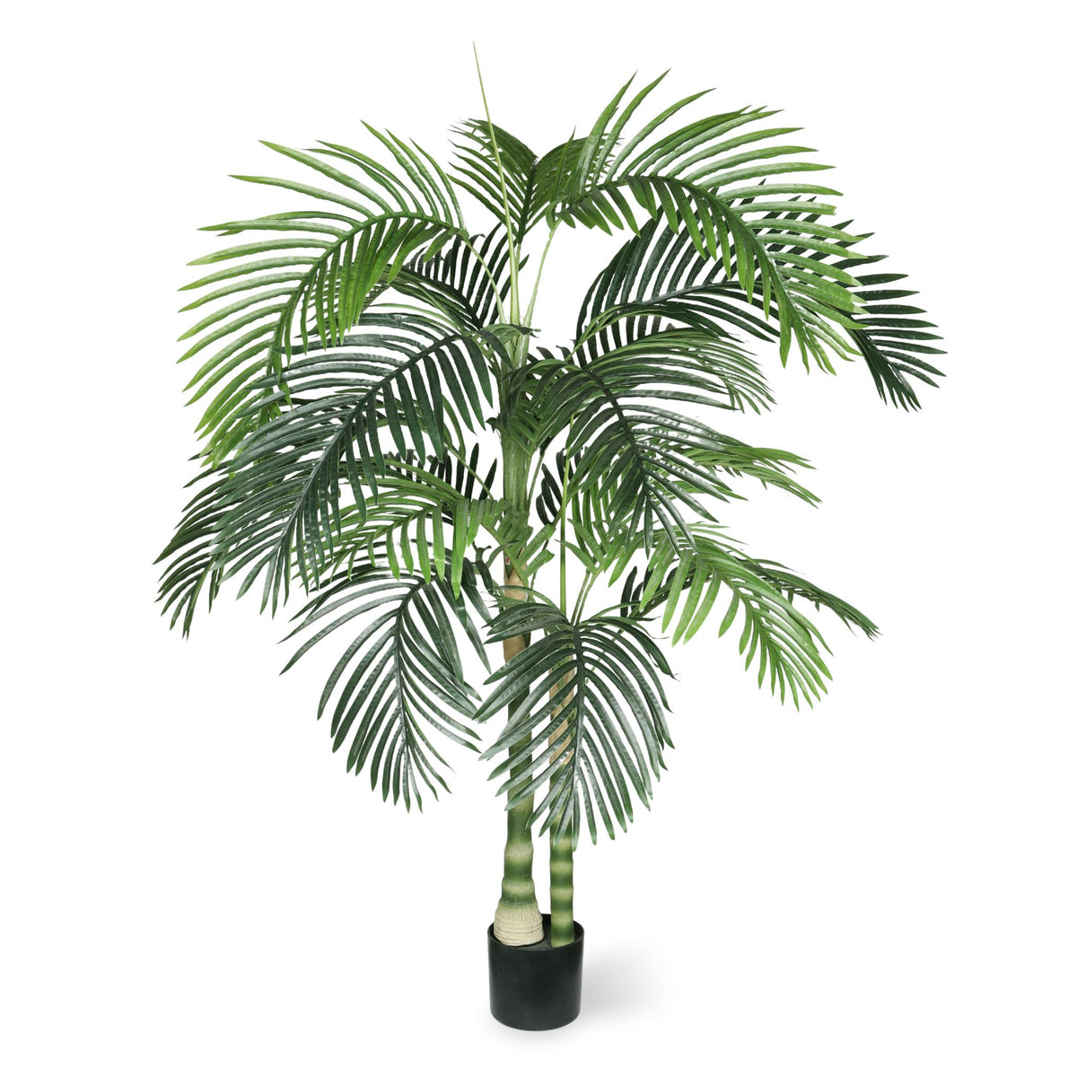 72" Artificial Tropical Palm Tree in Black Pot
