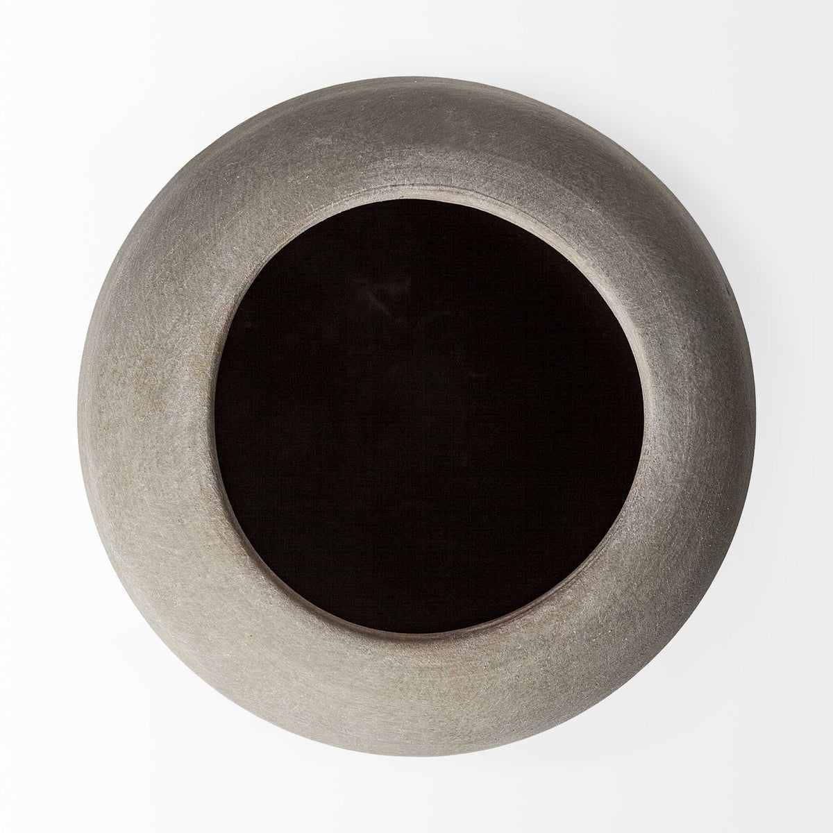 15" Brown and Gray Geometric Cylinder Ceramic Table Vase