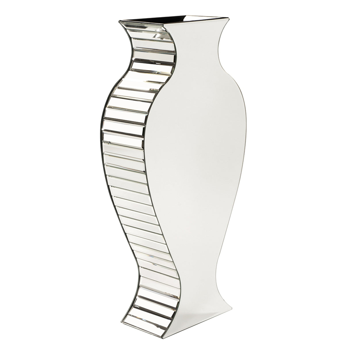 28" Clear Crystal Glass Statement Table Vase