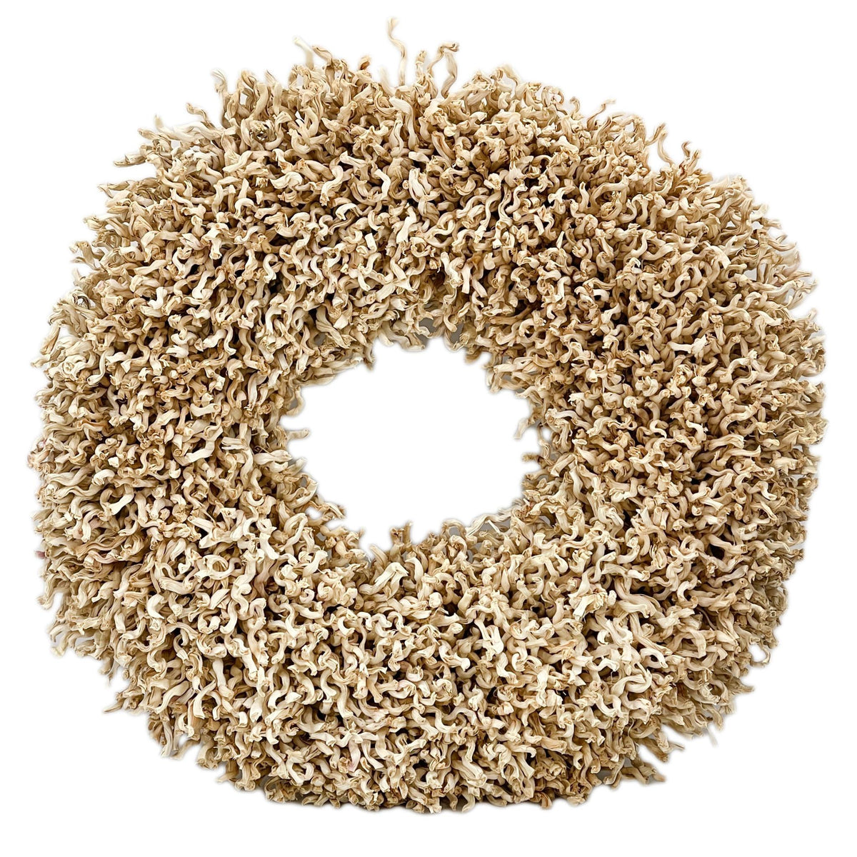 23" Natural Dried Handcrafted Harvest Corn Husk Maize Wreath