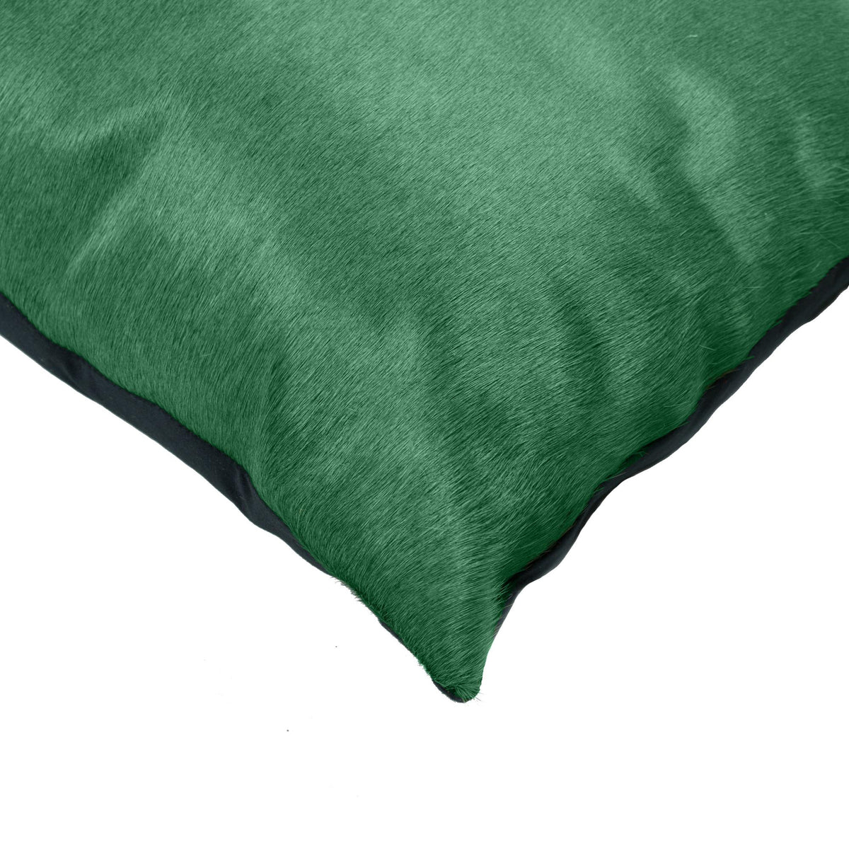 12x20 Green Set of 2 Genuine Leather Throw Accent Pillows