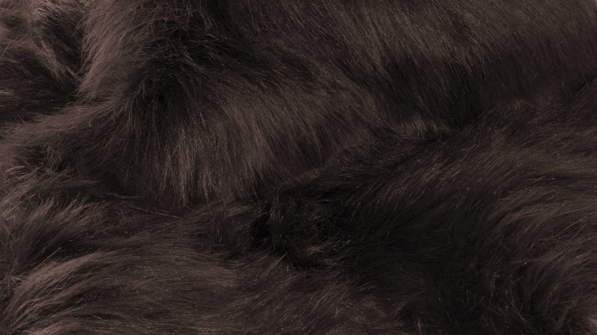 Chocolate Faux Fur Animal Print Area Rug